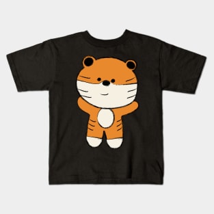 Cute Cartoon Tiger Kids T-Shirt